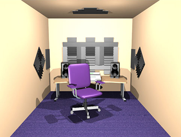 Auralex Alpha DST studio set purple