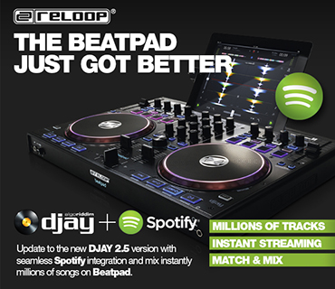 Reloop BeatPad+ Spotify