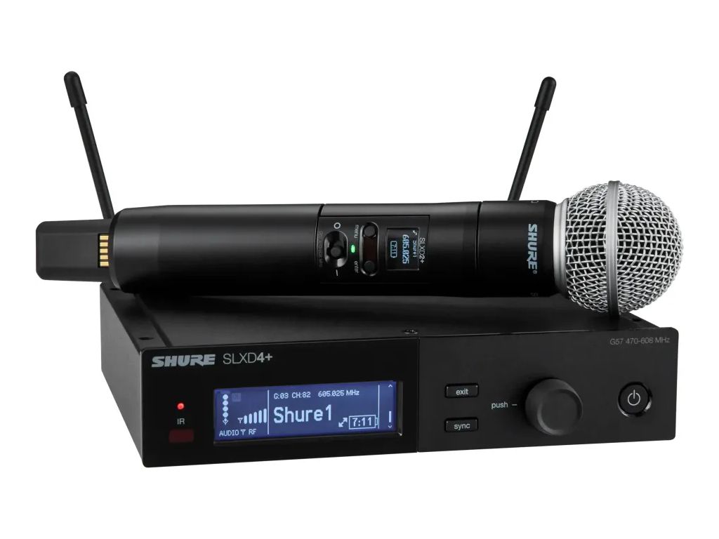 Shure SLX-D+ Handzender Systeem Met SM58 BE