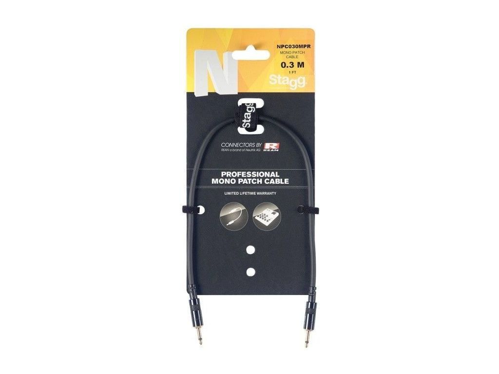 Stagg NPC030MPR Mono Patch Cable