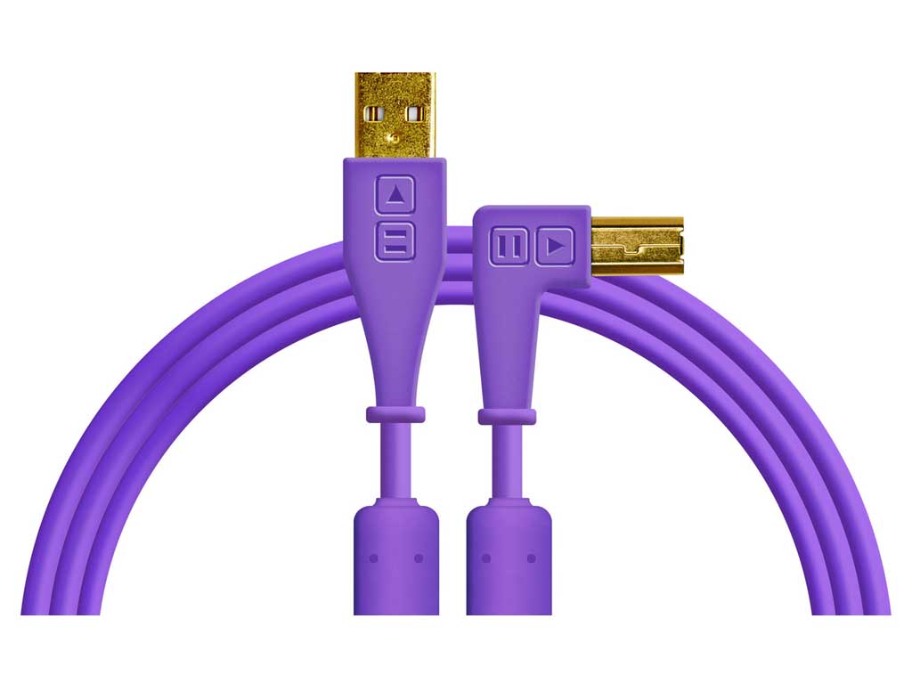 Chroma Cables USB-A To USB-B 1.5m Purple Angled