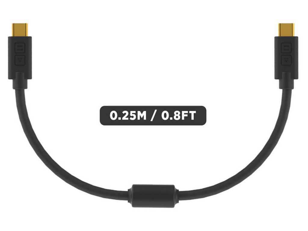 Chroma Cables USB-C 0.25m Black afbeelding