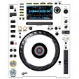 DJ-Skins Pioneer DJ CDJ-2000NXS2 Skin White