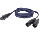 DAP Audio adapterkabel 1x XLR Female - 2x XLR Male