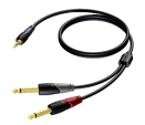 Procab CLA713 mini-jack naar jack verloopkabel 1,5 meter