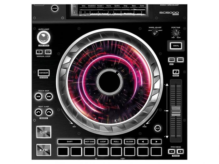 DJ-Skins Denon DJ SC5000 Jogwheel Skin Futurewarp Set