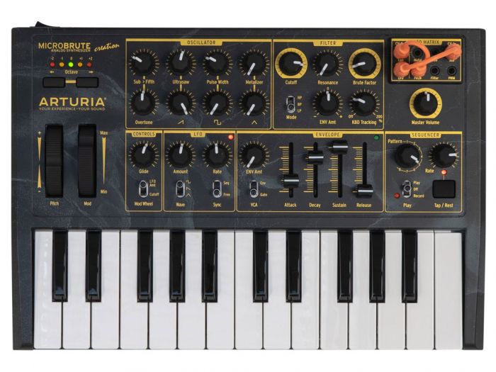 Arturia MicroBrute Creation Limited Edition Synthesizer Bovenkant