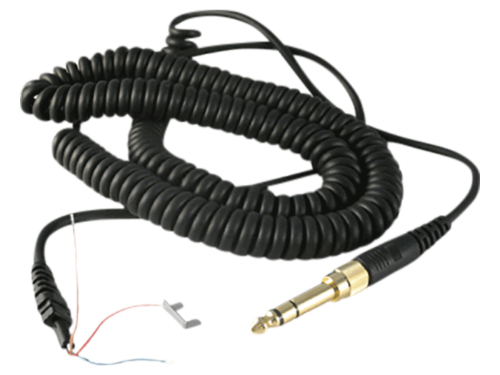 Beyerdynamic DT Coiled Cable, 5m, Minijack straight, for DT770 / DT880 / DT990 Series / T70 / T90 incl. Adaptor 6.35mm
