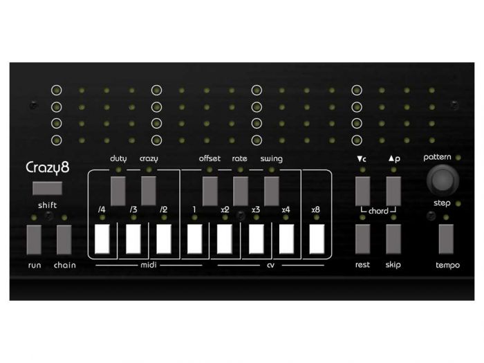 Twisted Electrons Crazy8 Step Sequencer