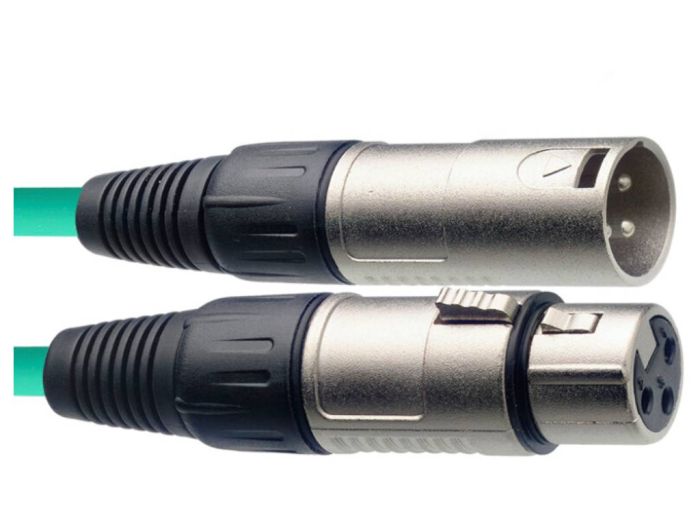 Stagg SMC6CGR XLR groen 6m