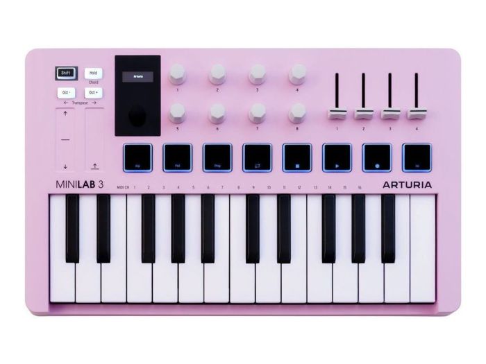 Arturia MiniLab 3 Rose Quartz Limited Edition Top