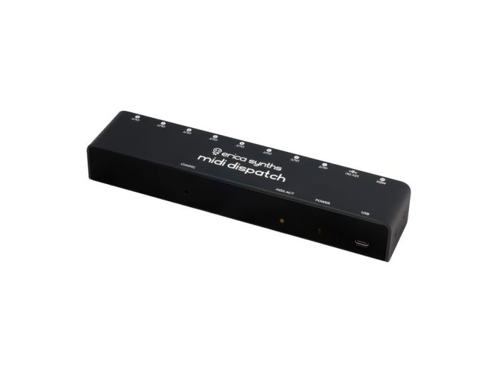 Erica Synths MIDI Dispatch Angled View Front