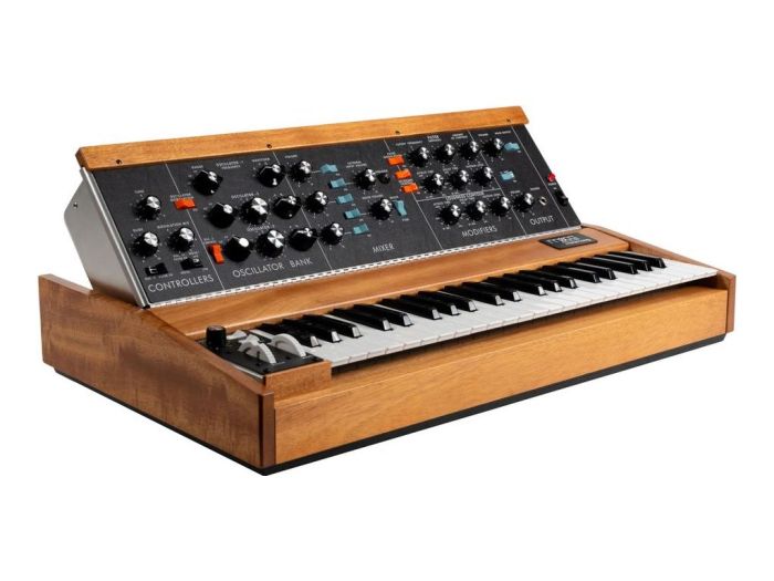 Moog Model D Mahogany Cabinet Hero Shot