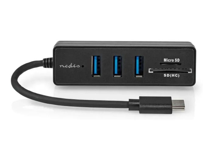 Nedis USB-Hub (3x A F, Micro SD & SD/HC) Top