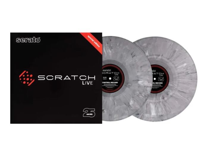 Serato DVS Vinyl Pair White Special Edition EOL OP=OP Front