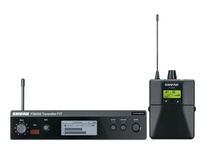 Shure P3TERA PSM300 In-Ear Systeem H20 BE Voorkant