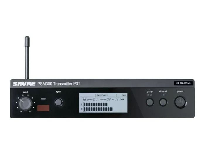 Shure P3TE PSM300 Draadloze Zender H20 BE Voorkant