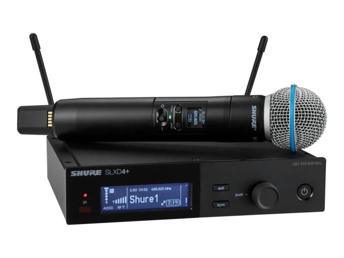 Shure SLX-D+ Handzender Systeem met Beta58A BE Set Hero Shot