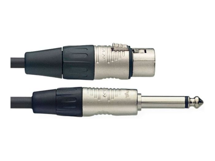 Stagg NMC1XPR XLR female naar Jack male mono Voorkant