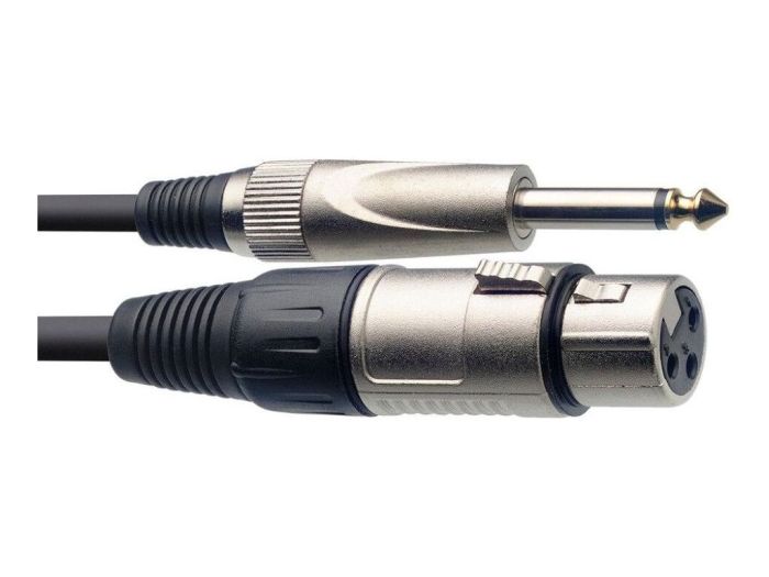 Stagg SMC10XP XLR female naar Jack male stereo Voorkant