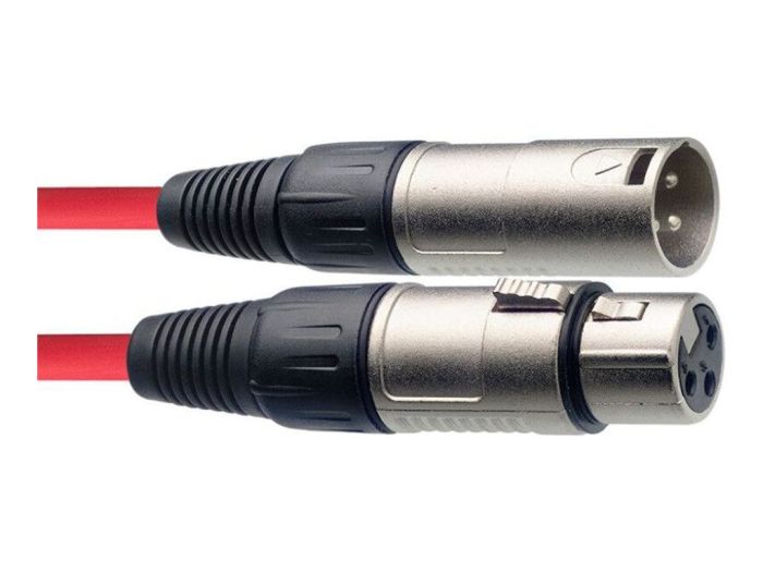 Stagg XLR SMC6 CRD Rood Voorkant