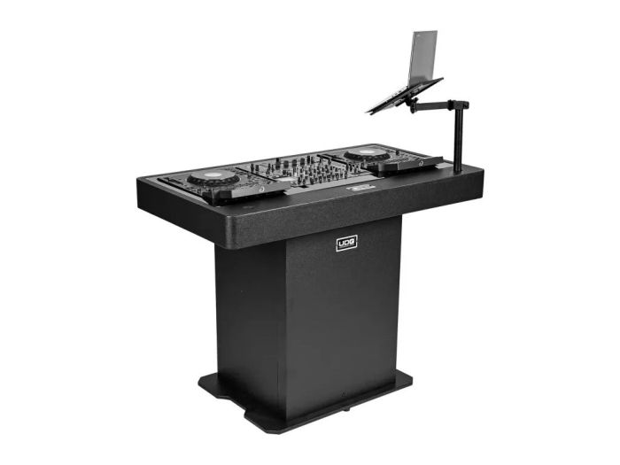 UDG Ultimate DJ Podium Workstation Black Hero shot