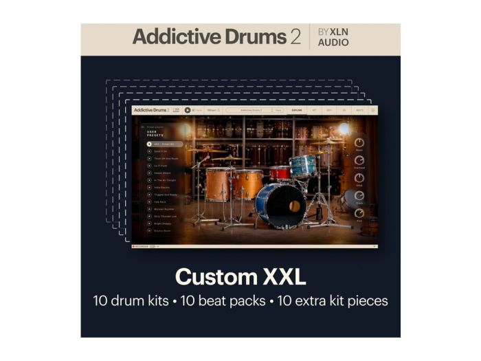 XLN Audio Addictive Drums 2 : Custom XXL Collection Main
