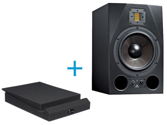 Adam A8X met Auralex MoPad XL