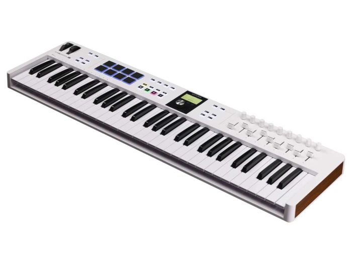 Arturia KeyLab 61 Essential MK3 White Zijkant