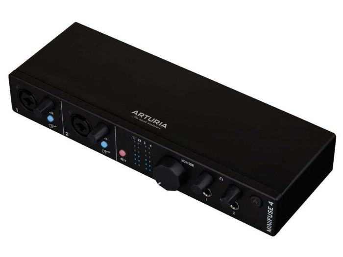 Arturia Minifuse 4 Black Zijkant