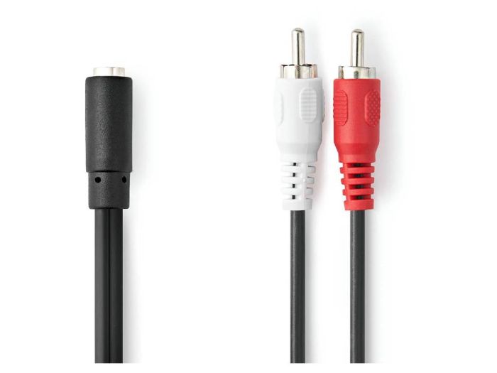 Nedis stereo audiokabel minijack F naar RCA Male