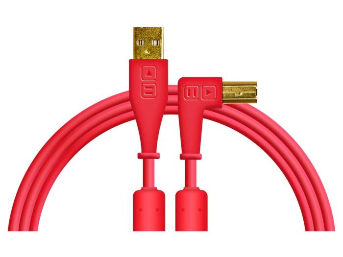 Chroma Cables USB A to USB B Red Straight B Stock