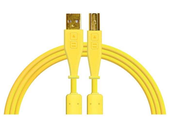 Chroma Cables USB-A to USB-B 1.5m Yellow Straight