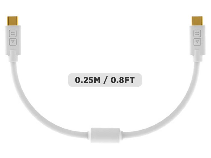 Chroma Cables USB C 25cm White