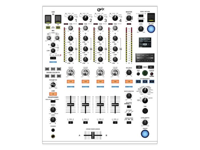 DJ-Skins Pioneer DJ DJM-900NXS2 Skin White