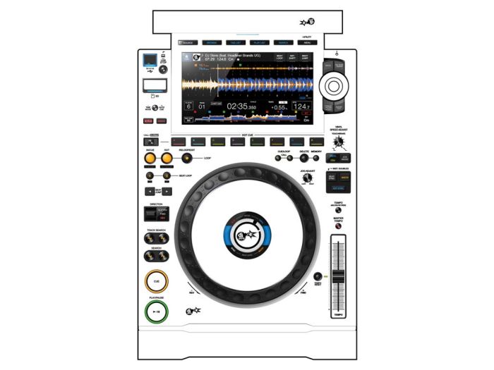 DJ Skins_Pioneer_CDJ 3000_White