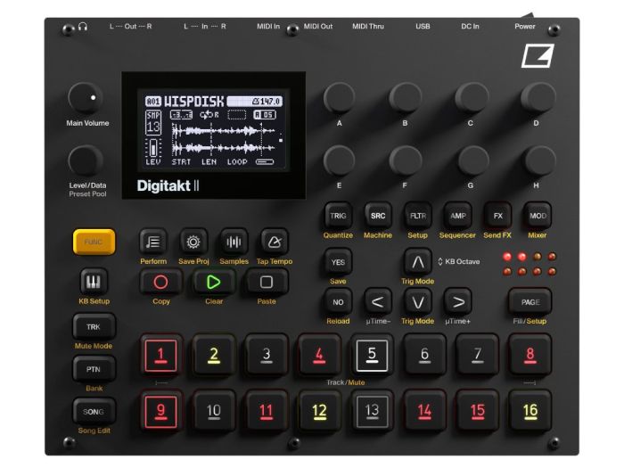Elektron Digitakt II top view main