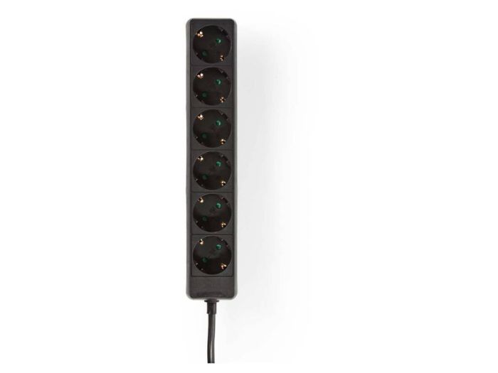 Nedis Stekkerblok 6-weg 3m Zwart 1