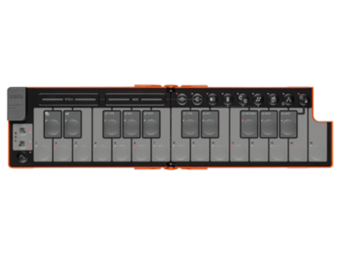 Korg nanoKEY Fold Lava Oranje