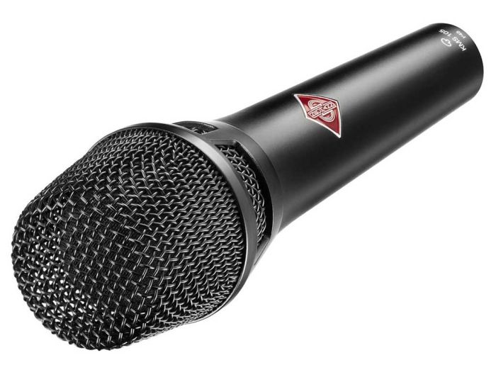 Neumann KMS 105 BK Handheld Condensator Microfoon Voorkant Schuin