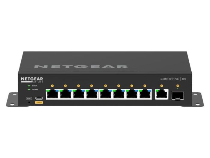Netgear AV netwerkswitch M4250-9G1F-PoE+
