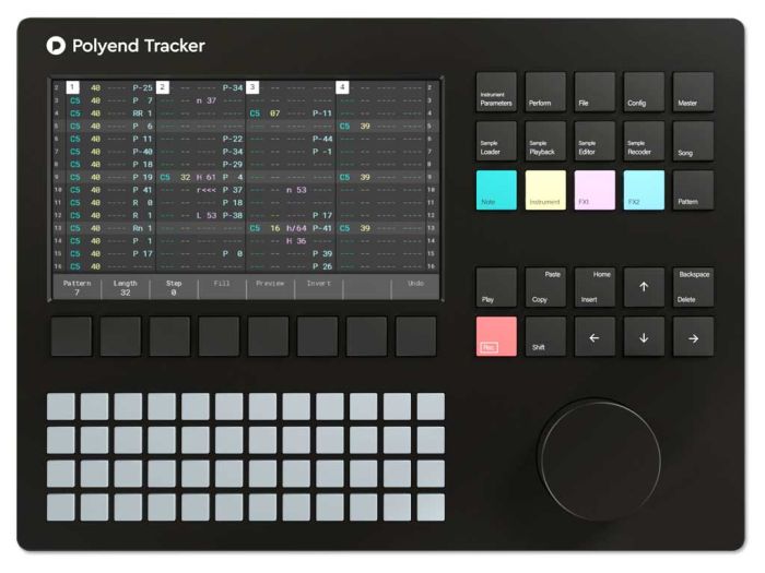Polyend Tracker top view main