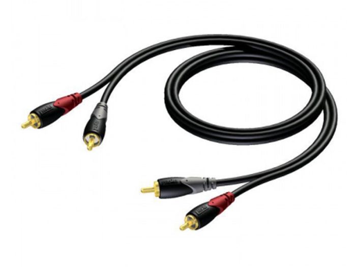 Procab CLA800 2x RCA male - 2x RCA male kabel 20m