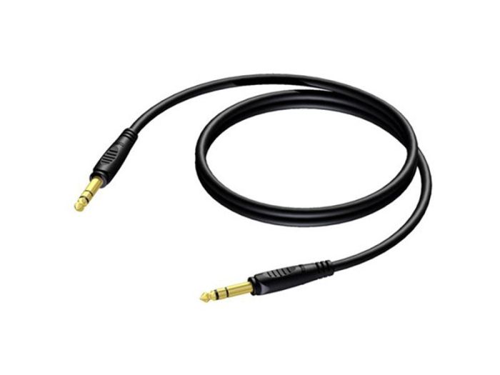 /p/r/procab ref6101.5 h 6.3mm stereo jack instrumentkabel 1.5 meter