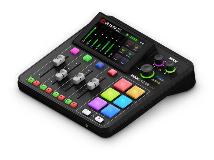 RØDE RØDECaster DUO angled