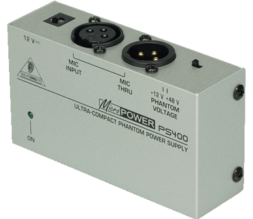 Behringer Micropower PS400 fantoomvoeding