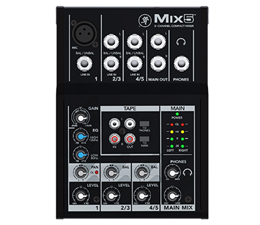 Mackie Mix5 mengpaneel