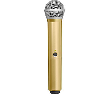 Shure behuizing voor BLX2-SM58 en BLX2-Beta58A goud