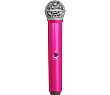 Shure behuizing voor BLX2-SM58 en BLX2-Beta58A roze