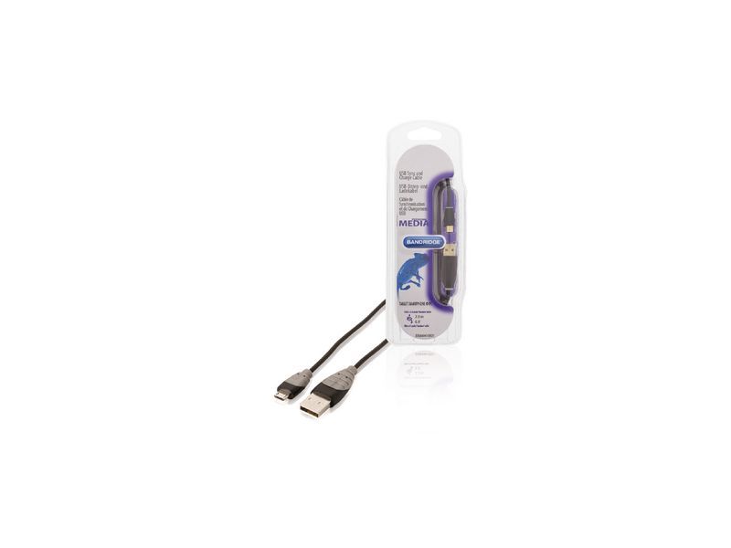 Bijzettafeltje reptielen datum Bandridge Blue USB-kabel - 2 m